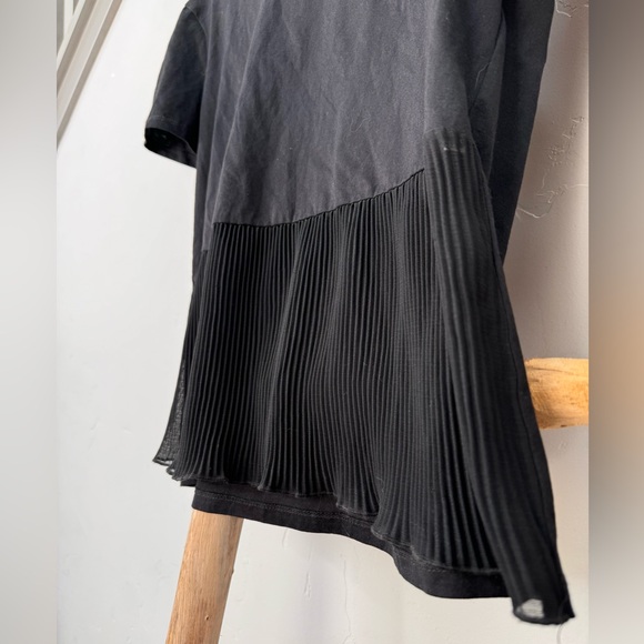 ZARA Ruffle Sheer Panel Tee - Picture 5 of 10